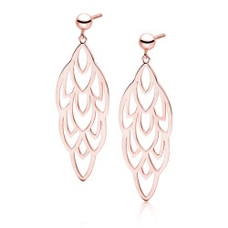 Cercei argint lungi rose gold Boho DiAmanti Z1690ERG-DIA (Argint 925‰ 4,3 g.)